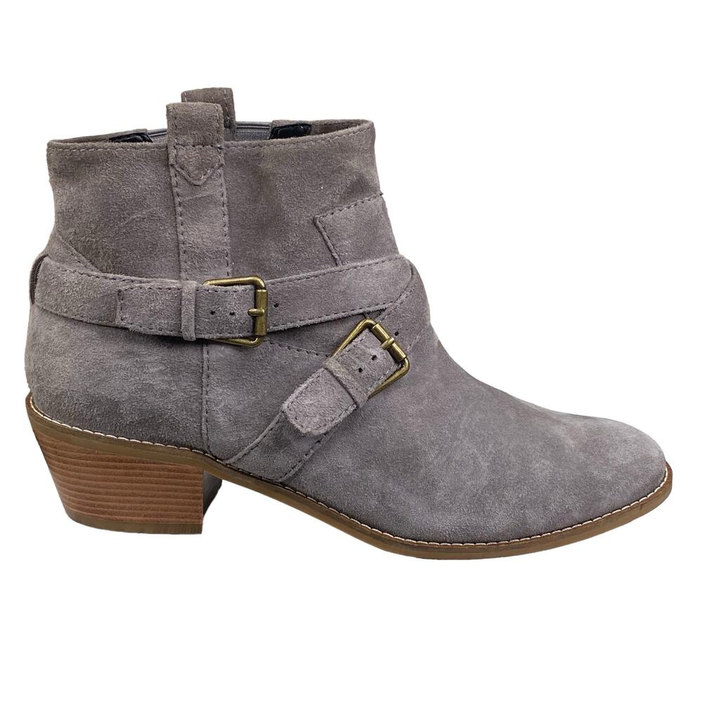 Cole Haan Women's Jensynn Grey Suede Ankle Boots Size US 9.5